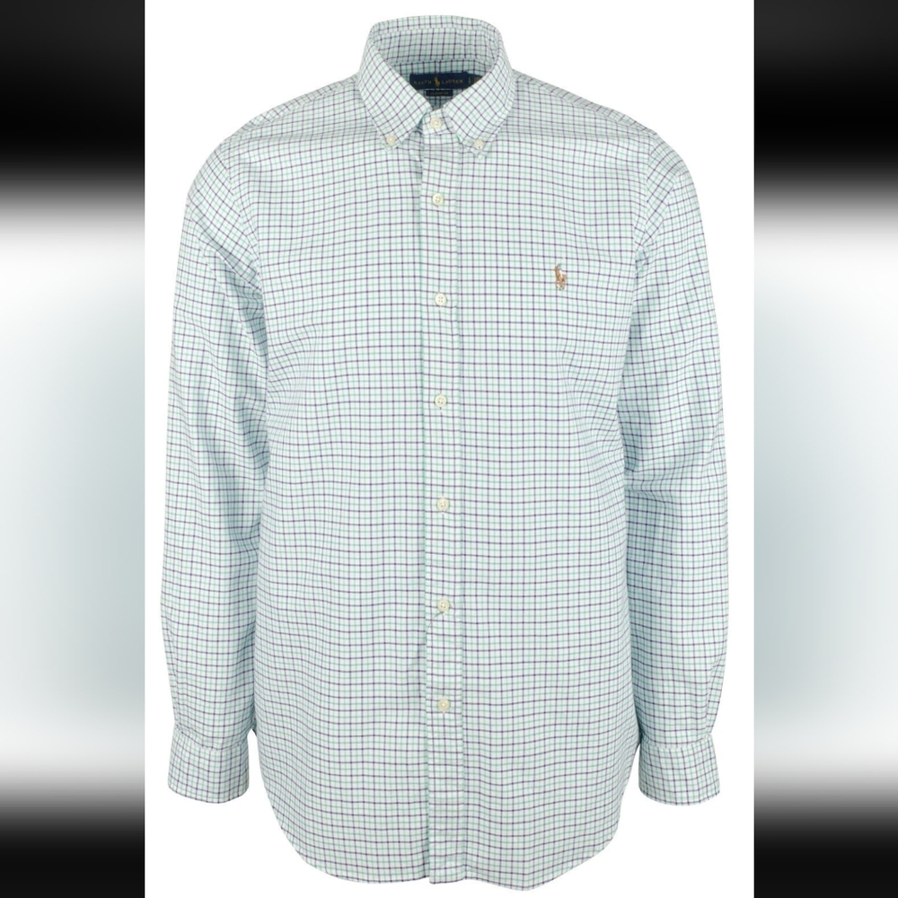 POLO RALPH LAUREN Men's Slim  Fit Plaid Oxford Shirt